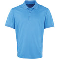 Sapphire - Front - Premier Mens Coolchecker Pique Short Sleeve Polo T-Shirt