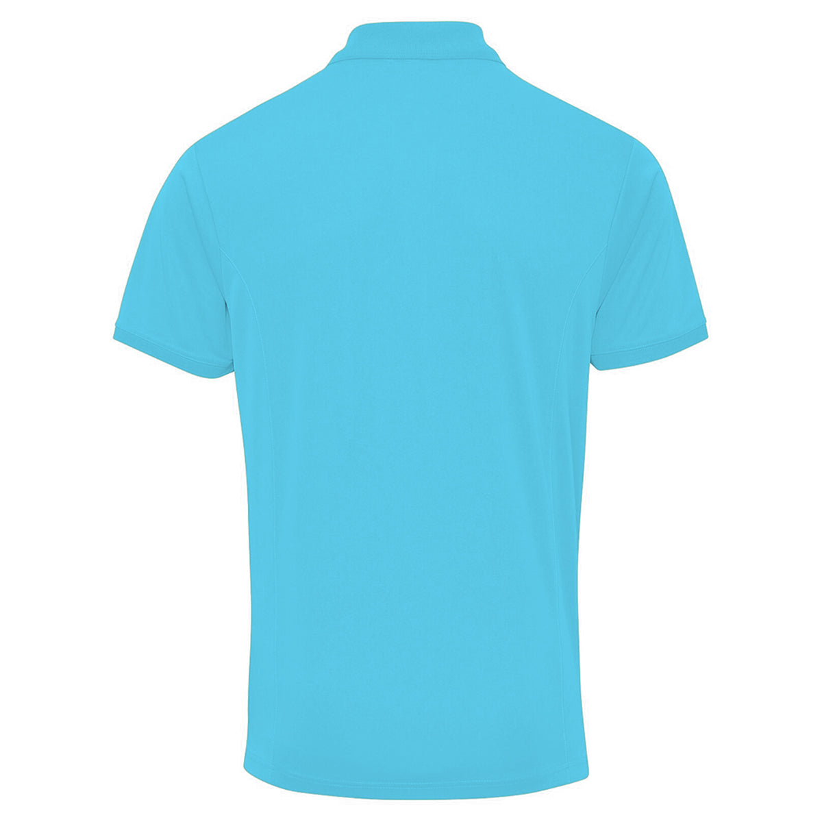 Turquoise - Back - Premier Mens Coolchecker Pique Short-Sleeved Polo Shirt