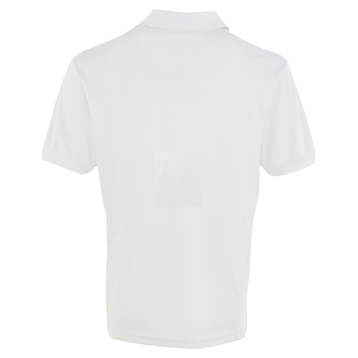 White - Back - Premier Mens Coolchecker Pique Short-Sleeved Polo Shirt
