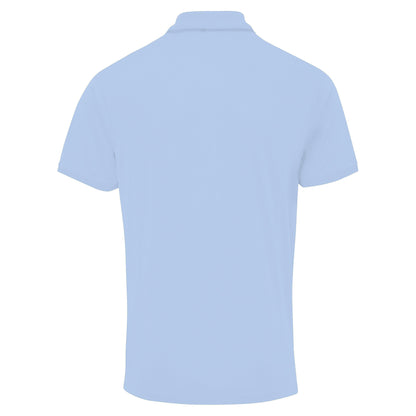 Light Blue - Back - Premier Mens Coolchecker Pique Short-Sleeved Polo Shirt