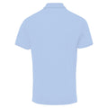 Light Blue - Back - Premier Mens Coolchecker Pique Short Sleeve Polo T-Shirt