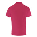Hot Pink - Back - Premier Mens Coolchecker Pique Short Sleeve Polo T-Shirt