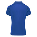 Royal - Back - Premier Womens-Ladies Coolchecker Short Sleeve Pique Polo T-Shirt