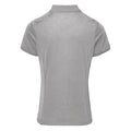 Silver - Back - Premier Womens-Ladies Coolchecker Short Sleeve Pique Polo T-Shirt
