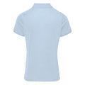 Light Blue - Back - Premier Womens-Ladies Coolchecker Short Sleeve Pique Polo T-Shirt