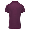Aubergine - Back - Premier Womens-Ladies Coolchecker Short Sleeve Pique Polo T-Shirt