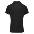 Black - Back - Premier Womens-Ladies Coolchecker Short Sleeve Pique Polo T-Shirt