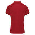 Burgundy - Back - Premier Womens-Ladies Coolchecker Short Sleeve Pique Polo T-Shirt