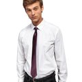 Aubergine - Front - Premier Colours Mens Satin Clip Tie