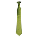 Orange - Front - Premier Colours Mens Satin Clip Tie