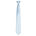 Dark Grey - Back - Premier Colours Mens Satin Clip Tie