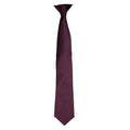 Hot Pink - Front - Premier Colours Mens Satin Clip Tie