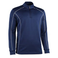 Navy - Back - Rhino Mens Seville 1-4 Zip Midlayer Sports Top