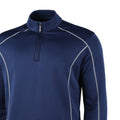 Navy - Side - Rhino Mens Seville 1-4 Zip Midlayer Sports Top