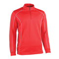 Red - Back - Rhino Mens Seville 1-4 Zip Midlayer Sports Top