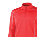 Red - Side - Rhino Mens Seville 1-4 Zip Midlayer Sports Top