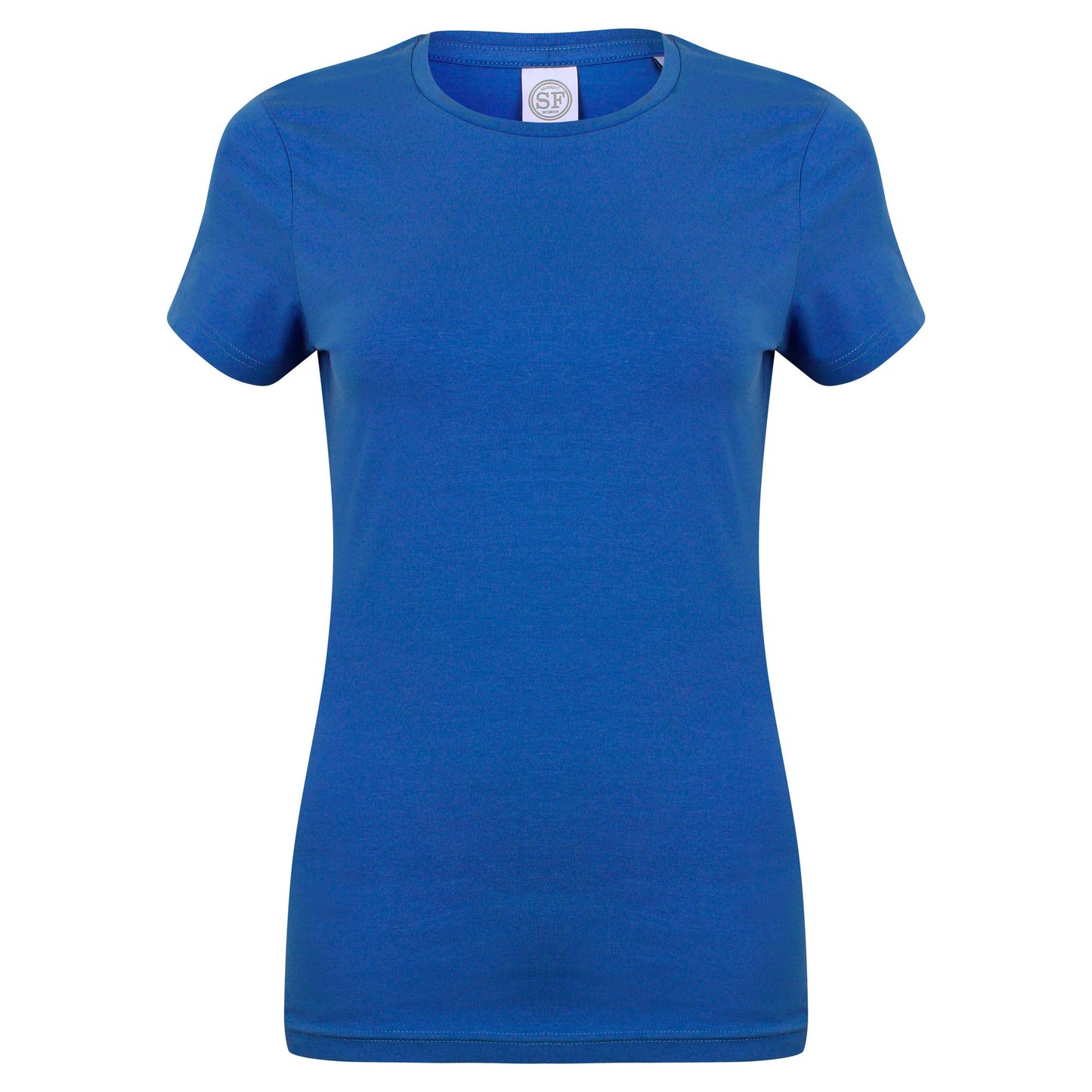 Royal - Front - Skinni Fit Womens-Ladies Feel Good Stretch Short Sleeve T-Shirt
