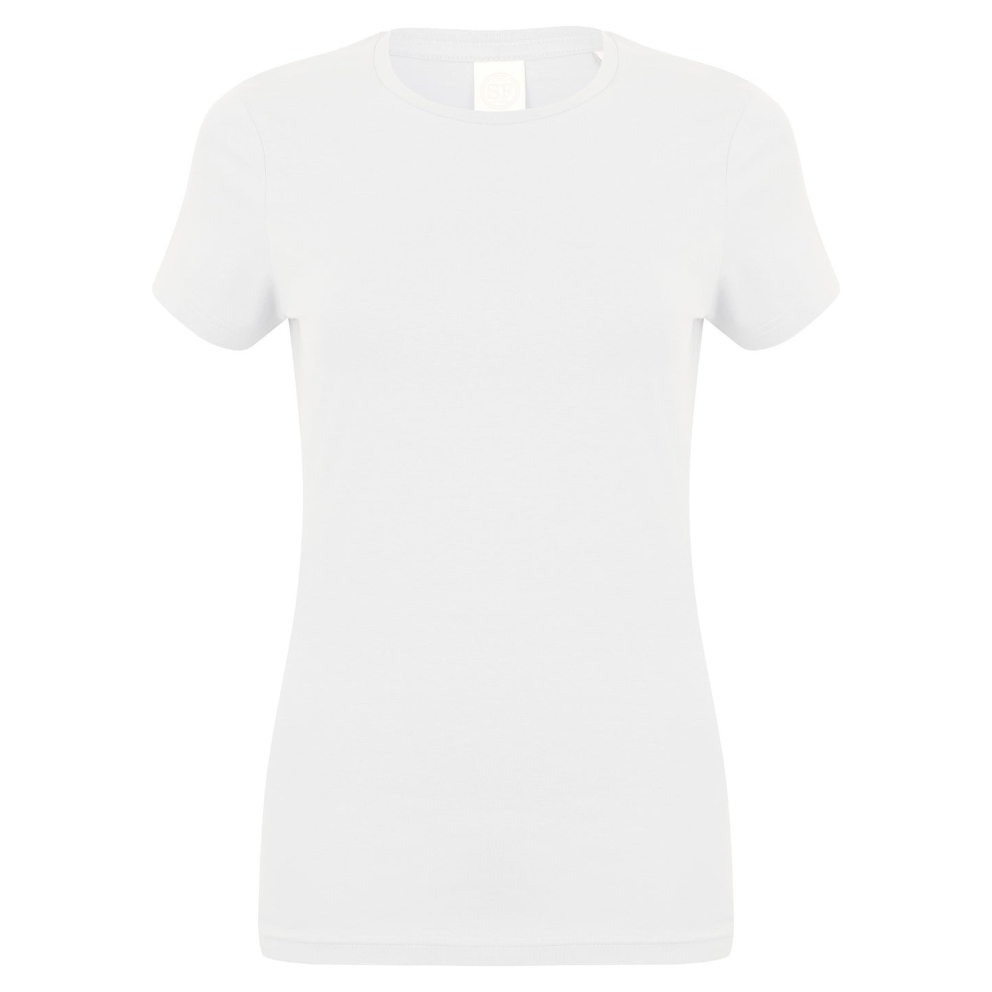 White - Front - Skinni Fit Womens-Ladies Feel Good Stretch Short Sleeve T-Shirt