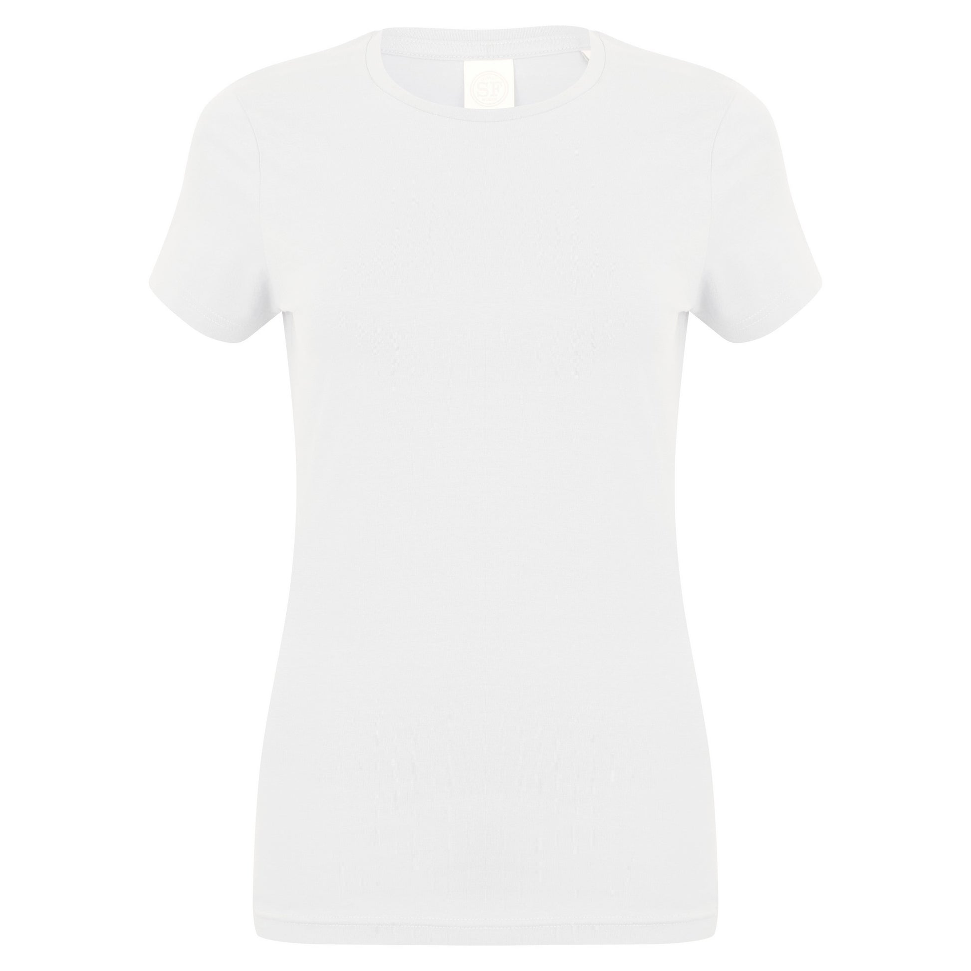 White - Front - Skinni Fit Womens-Ladies Feel Good Stretch Short Sleeve T-Shirt