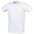 White - Front - Skinni Fit Men Mens Feel Good Stretch Short Sleeve T-Shirt