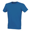 Heather Blue - Front - Skinni Fit Men Mens Feel Good Stretch Short Sleeve T-Shirt