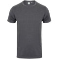 Heather Charcoal - Front - Skinni Fit Men Mens Feel Good Stretch Short Sleeve T-Shirt