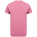 Dusky Pink - Back - Skinni Fit Men Mens Feel Good Stretch Short Sleeve T-Shirt