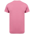 Dusky Pink - Back - Skinni Fit Men Mens Feel Good Stretch Short Sleeve T-Shirt
