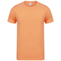 Coral - Front - Skinni Fit Men Mens Feel Good Stretch Short Sleeve T-Shirt