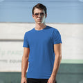 Surf Blue - Back - Skinni Fit Men Mens Feel Good Stretch Short Sleeve T-Shirt