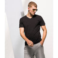 Black - Back - Skinni Fit Men Mens Feel Good Stretch V-neck Short Sleeve T-Shirt