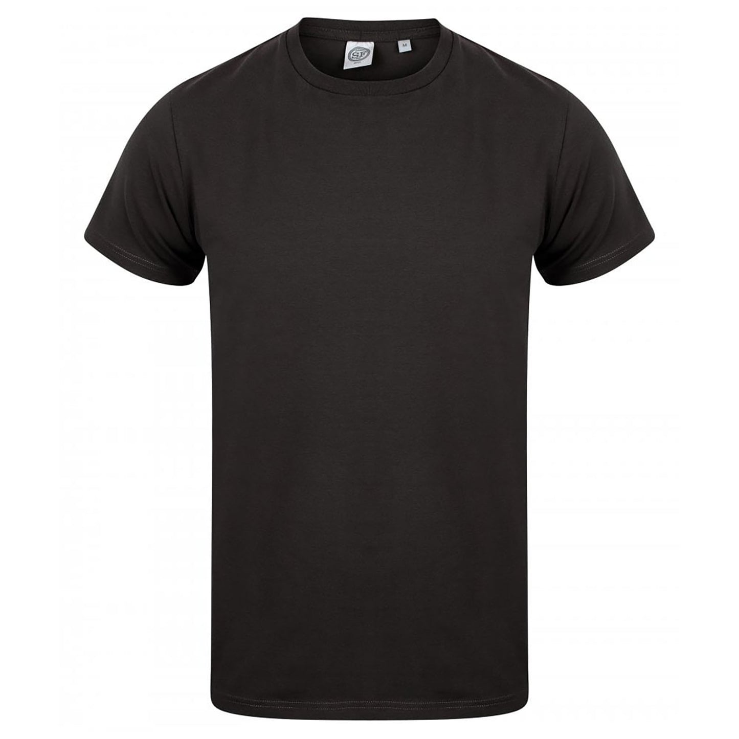 Black - Front - Skinni Fit Men Mens Feel Good Stretch V-neck Short Sleeve T-Shirt