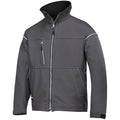 Steel Grey - Front - Snickers Mens Profiling Soft Shell Workwear Jacket
