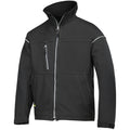Black - Front - Snickers Mens Profiling Soft Shell Workwear Jacket
