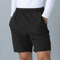 Black - Back - Finden & Hales Mens Microfibre Sports Short