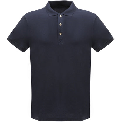 Navy - Front - Regatta Classic Mens 65-35 Short Sleeve Polo Shirt