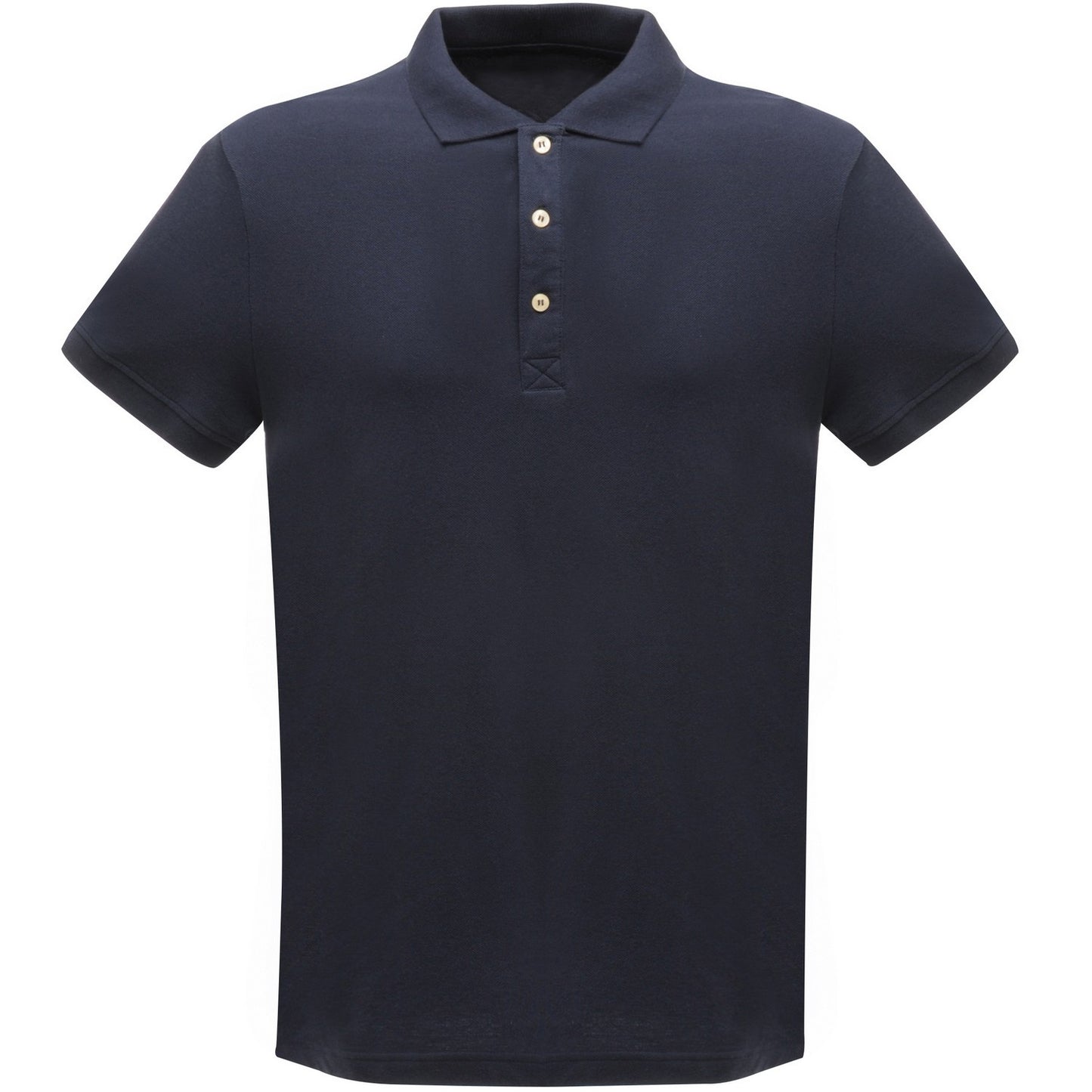 Navy - Front - Regatta Classic Mens 65-35 Short Sleeve Polo Shirt