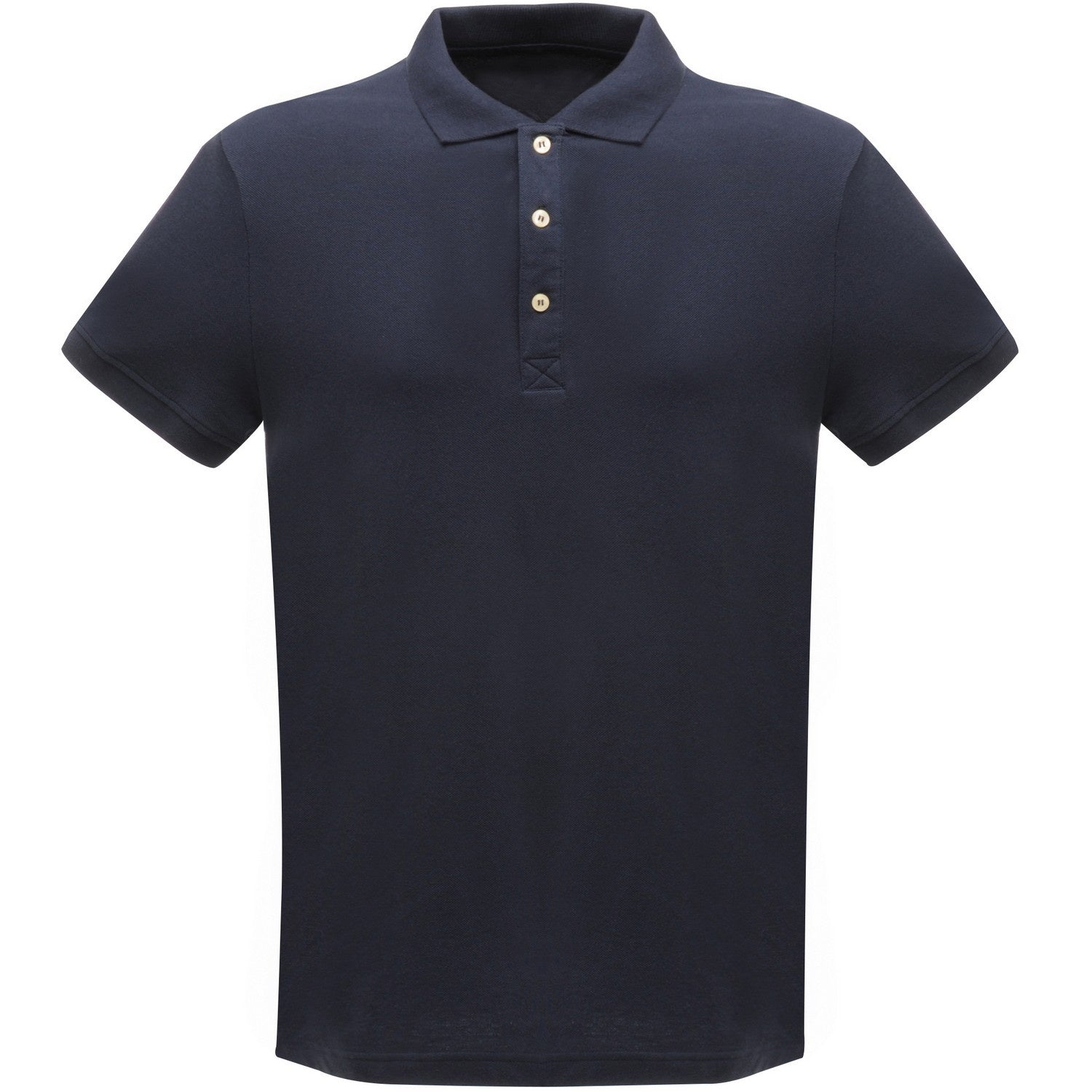 Navy - Front - Regatta Classic Mens 65-35 Short Sleeve Polo Shirt