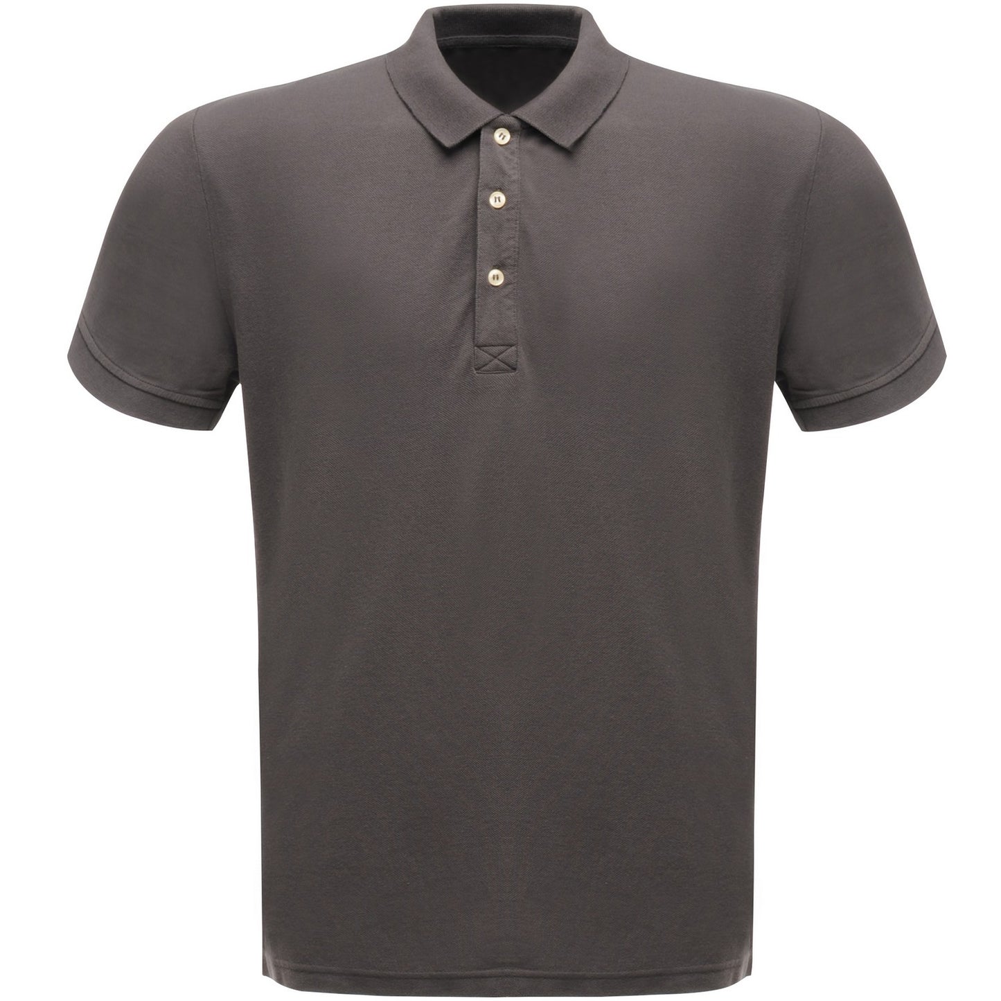 Seal Grey - Front - Regatta Classic Mens 65-35 Short Sleeve Polo Shirt