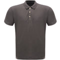 Seal Grey - Front - Regatta Classic Mens 65-35 Short Sleeve Polo Shirt