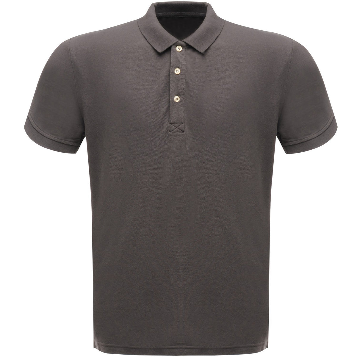 Seal Grey - Front - Regatta Classic Mens 65-35 Short Sleeve Polo Shirt