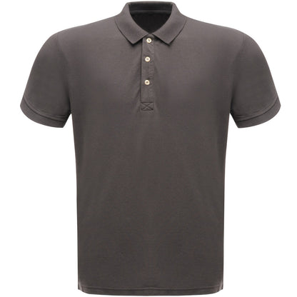 Seal Grey - Front - Regatta Classic Mens 65-35 Short Sleeve Polo Shirt