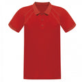 Classic Red - Front - Regatta Hardwear Mens Coolweave Short Sleeve Polo Shirt