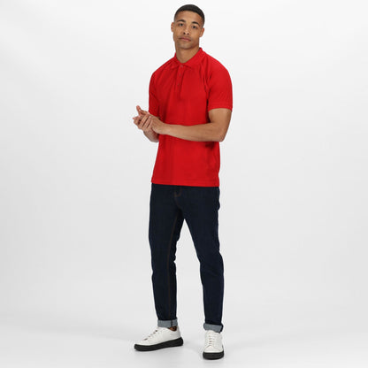 Classic Red - Lifestyle - Regatta Hardwear Mens Coolweave Short Sleeve Polo Shirt