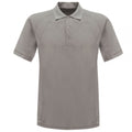 Silver Grey - Front - Regatta Hardwear Mens Coolweave Short Sleeve Polo Shirt
