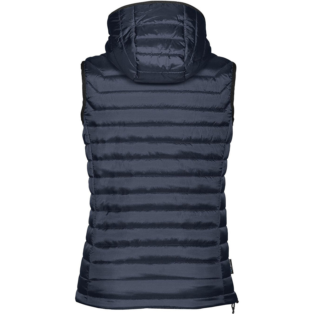 Navy- Charcoal - Back - Stormtech Womens Gravity Thermal Vest-Gilet