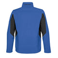 Azure Blue- Black - Back - Stormtech Mens Pulse Softshell Jacket