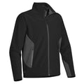 Black- Granite - Side - Stormtech Mens Pulse Softshell Jacket