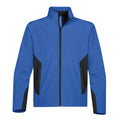 Azure Blue- Black - Front - Stormtech Mens Pulse Softshell Jacket