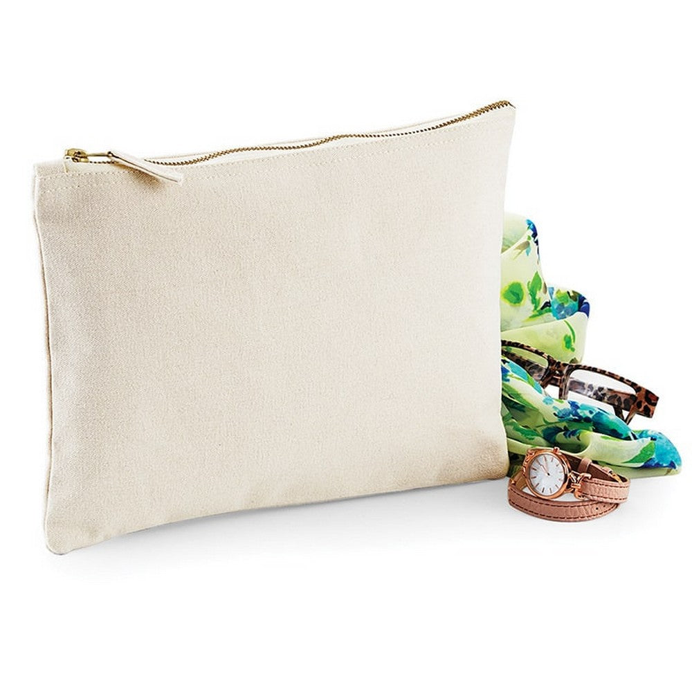 Natural - Back - Westford Mill Canvas Accessory Case